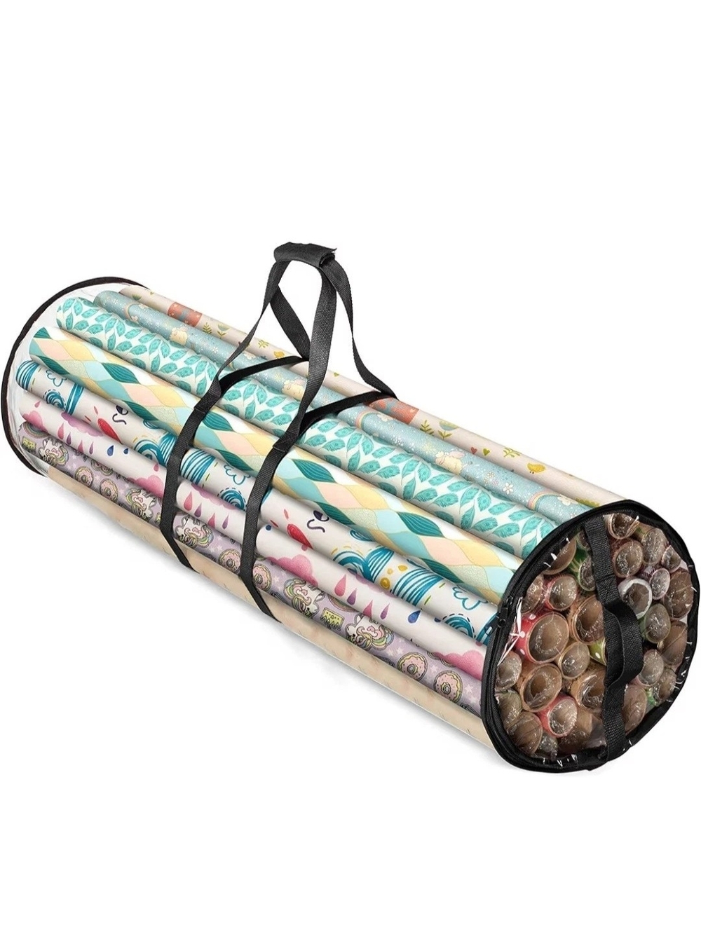 Wrapping Paper Storage Tube Organizer - Clear By Zober